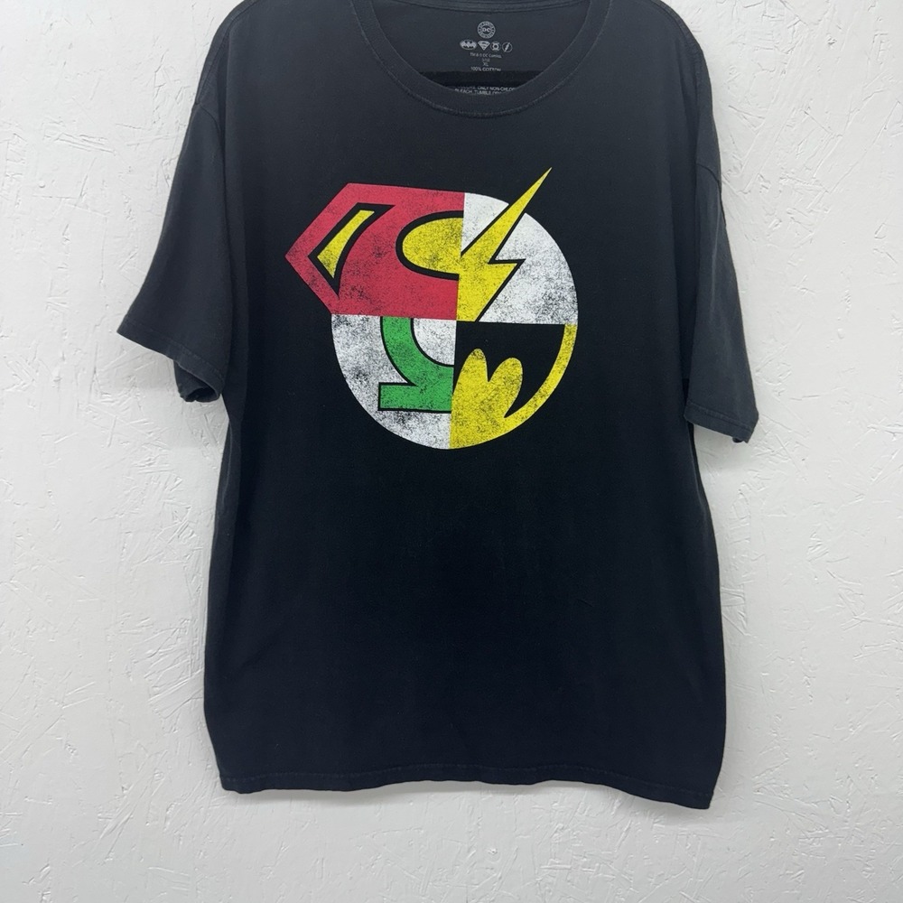 Justice League‎ XL T-Shirt Dc Black Graphic Comics Cotton Joker Superman